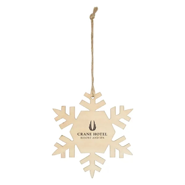 Wood Ornament - Snowflake - Image 1