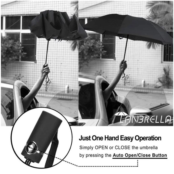 Custom Full Color Imprint 41" Automatic Foldable Umbrella - Image 16