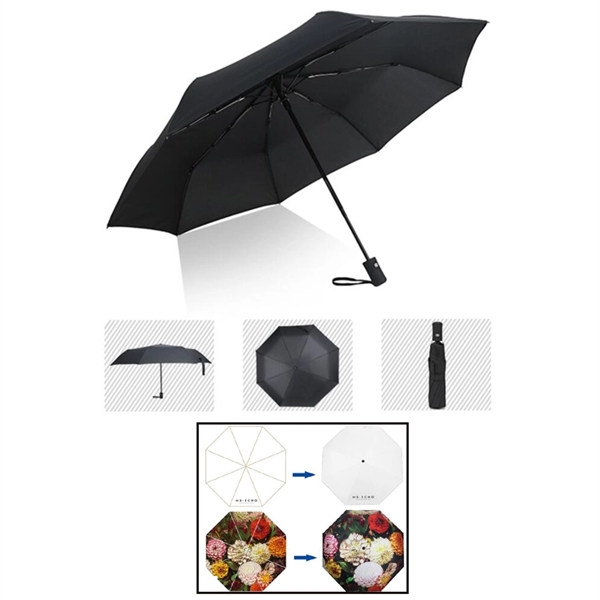 Custom Full Color Imprint 47" Automatic Foldable Umbrella - Image 1