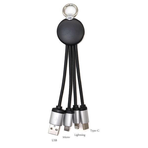 Hot Sale Multi 3 In 1 Light Up Phone Charging Nylon Cable - Image 6