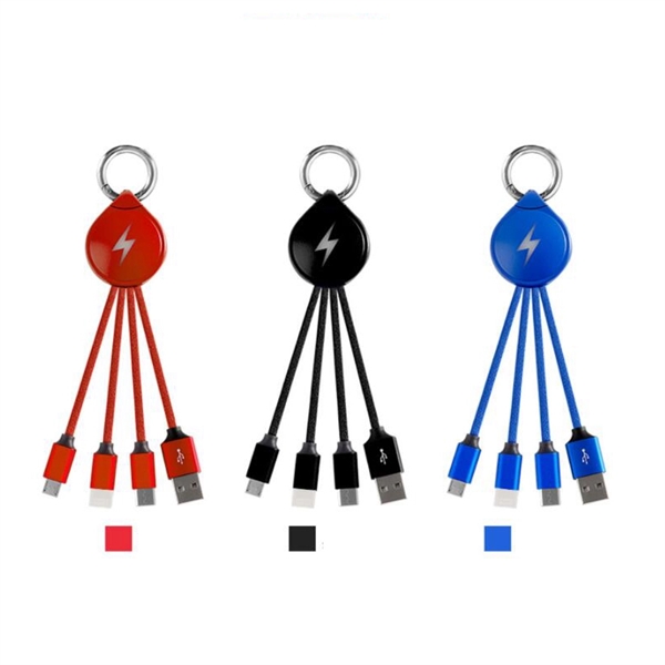 Hot Sale Cheap Multi 3 In 1 Light Up Phone Charging Cable - Image 3