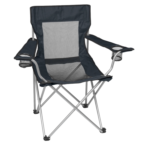 Mesh Folding Chair With Carrying Bag - Image 6