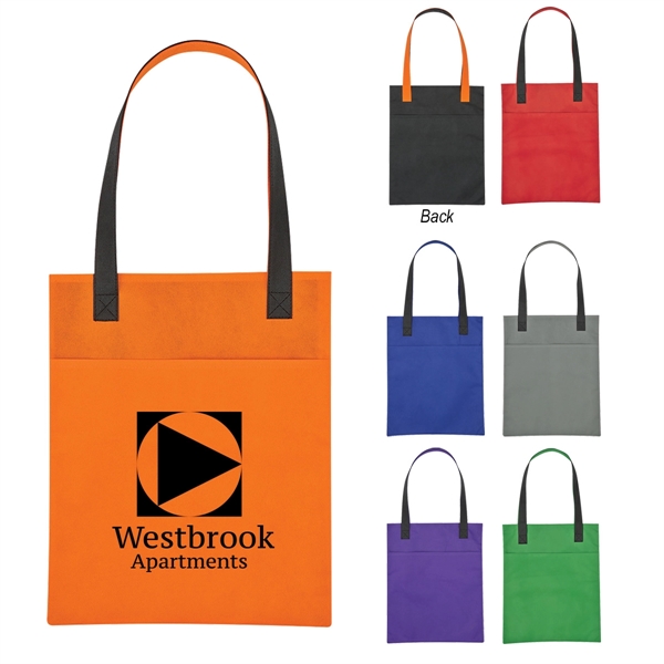 Non-Woven Turnabout Brochure Tote Bag - Image 1