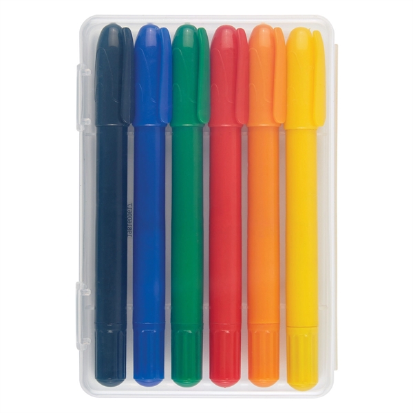 6-Piece Retractable Crayons In Case - Image 4