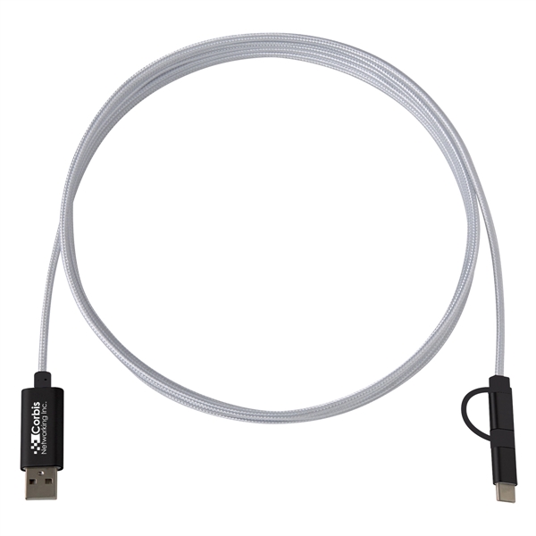 3-In-1 10 Ft. Braided Charging Cable - Image 7