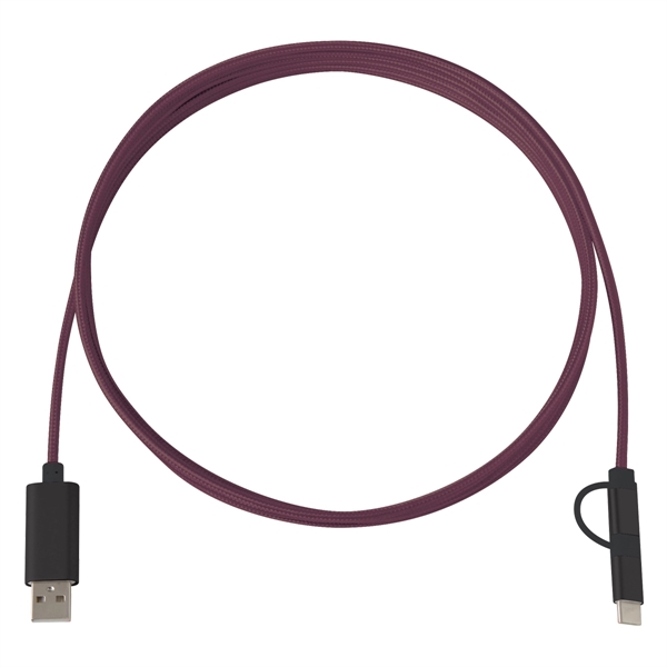3-In-1 10 Ft. Braided Charging Cable - Image 8