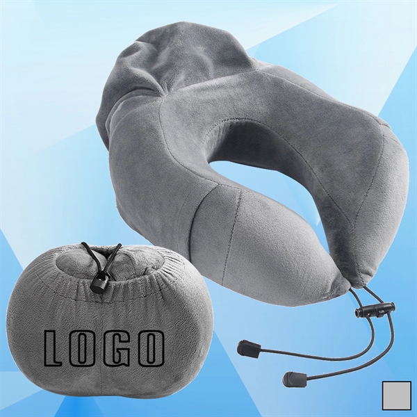Collapsible Neck Pillow w/ Carrying Pouch - Image 1