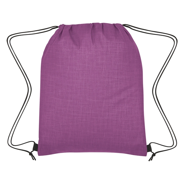 Crosshatch Non-Woven Drawstring Bag - Image 12
