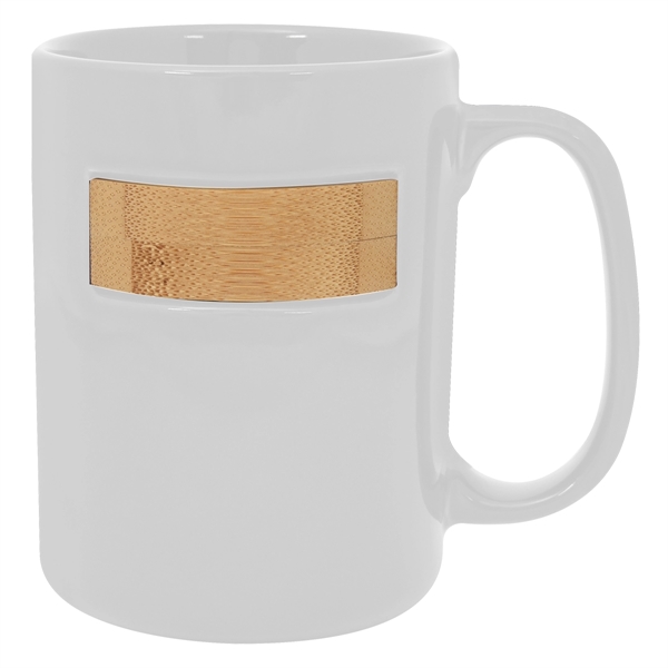 15 Oz. Peek-A-Bamboo Stoneware Mug - Image 5