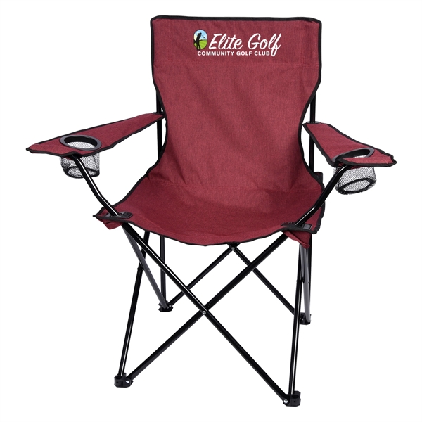 Heathered Folding Chair With Carrying Bag - Image 7