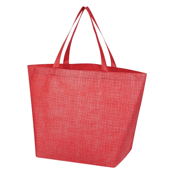 Non-Woven Crosshatched Tote Bag - Image 8
