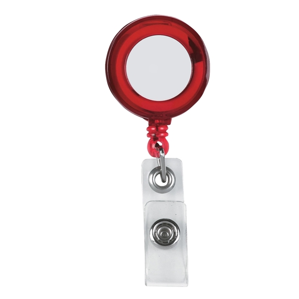 Retractable Badge Holder With Laminated Label - Image 2