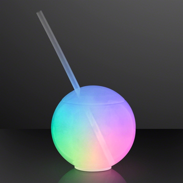 Glow Ball Light Up Tumbler with Straw, 60 day overseas - Image 4