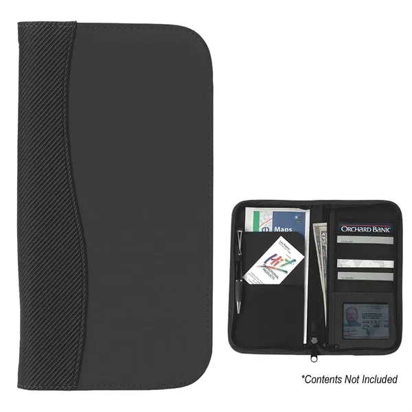 Microfiber Travel Wallet With Embossed PVC Trim - Image 5