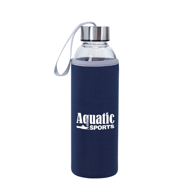 18 Oz. Aqua Pure Glass Bottle - Image 3