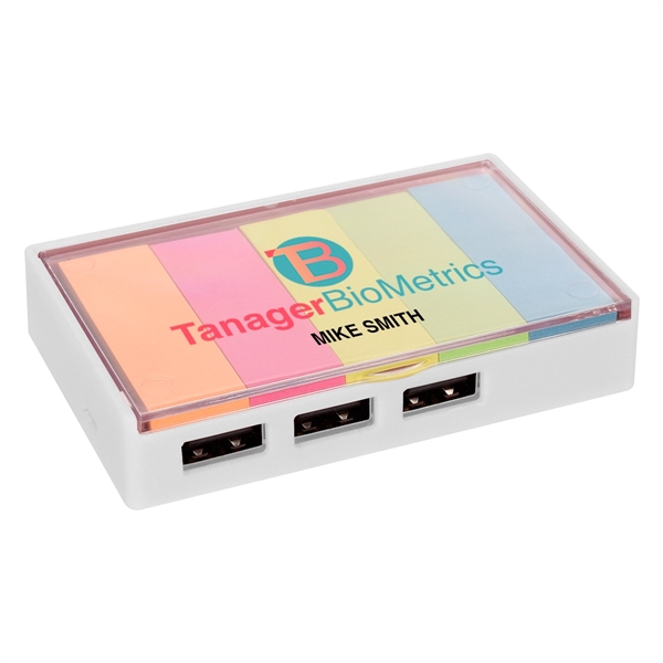 3-Port USB Hub With Sticky Flags - Image 9