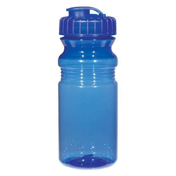 20 Oz. Poly-Clear Fitness Bottle With Super Sipper Lid - Image 8