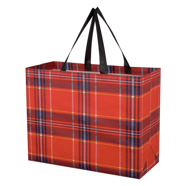 Soho Tartan Laminated Non-Woven Shopper Bag - Image 8