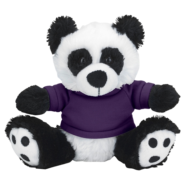 6" Plush Big Paw Panda With Shirt - Image 4