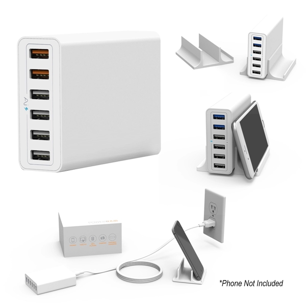 PowerHub 6-Port USB Wall Charger - Image 2
