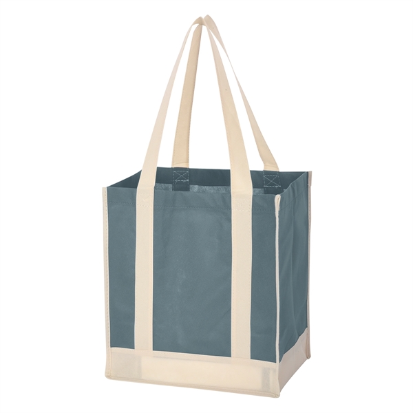 Non-Woven Two-Tone Shopper Tote Bag - Image 17