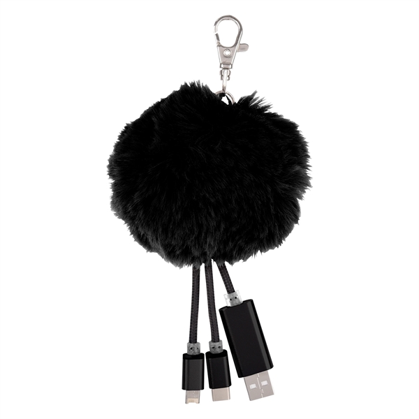 3-In-1 Pom Puff Charging Cable - Image 2