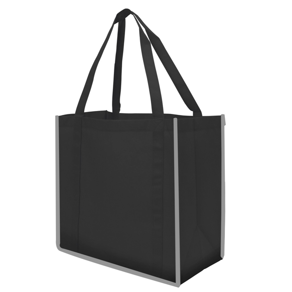 Reflective Large Grocery Tote Bag - Image 9