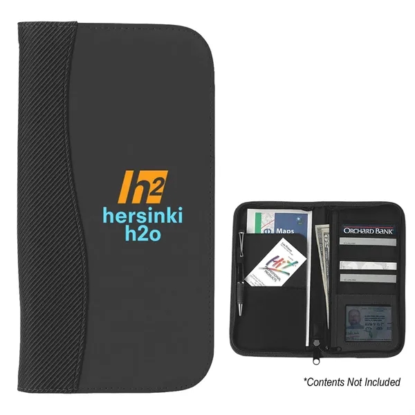 Microfiber Travel Wallet With Embossed PVC Trim - Image 6