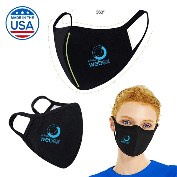 US Made 3D Shaped Double Layer Mask - Image 1
