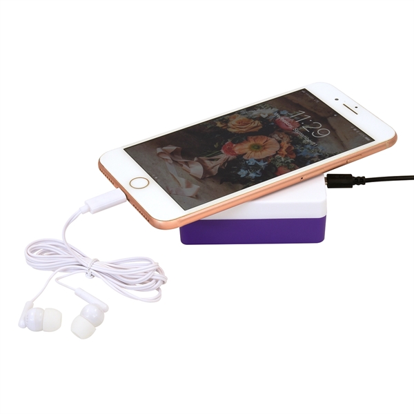 3-In-1 Stowaway Wireless Charging Kit With Earbuds - Image 10