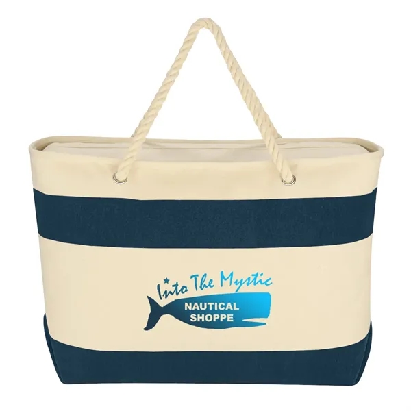 Large Cruising Tote Bag With Rope Handles - Image 7