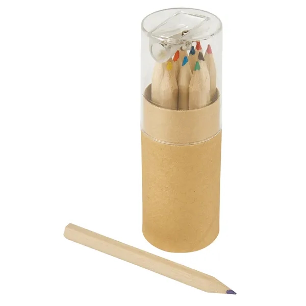 12-Piece Colored Pencil Set In Tube With Sharpener - Image 5