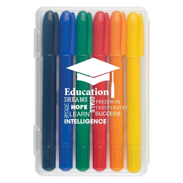 6-Piece Retractable Crayons In Case - Image 5