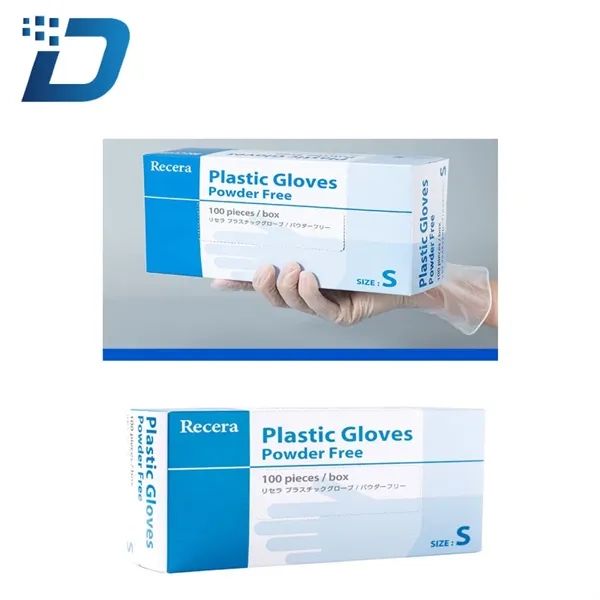 100Pcs Disposable  PVC plastic Gloves - Image 3