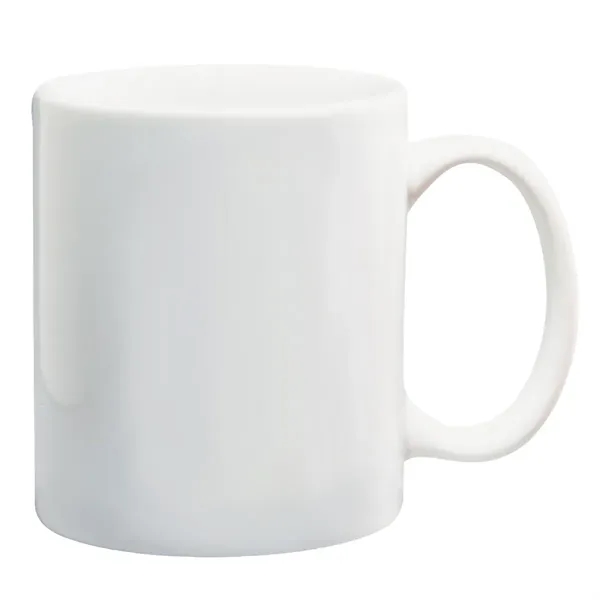 11 oz. White Ceramic Mug - Image 2