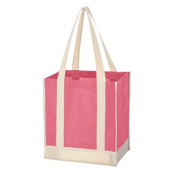 Non-Woven Two-Tone Shopper Tote Bag - Image 18