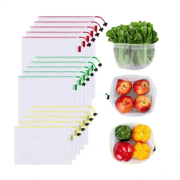 Multi Use Produce Mesh Bags 8 Pack     - Image 1