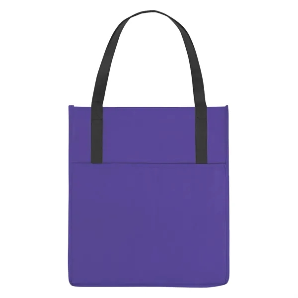 Non-Woven Shopper's Pocket Tote Bag - Image 13