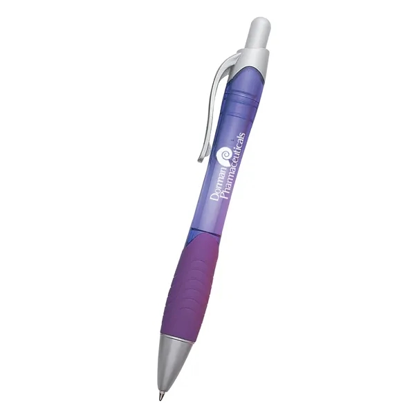 Rio Ballpoint Pen With Contoured Rubber Grip - Image 9
