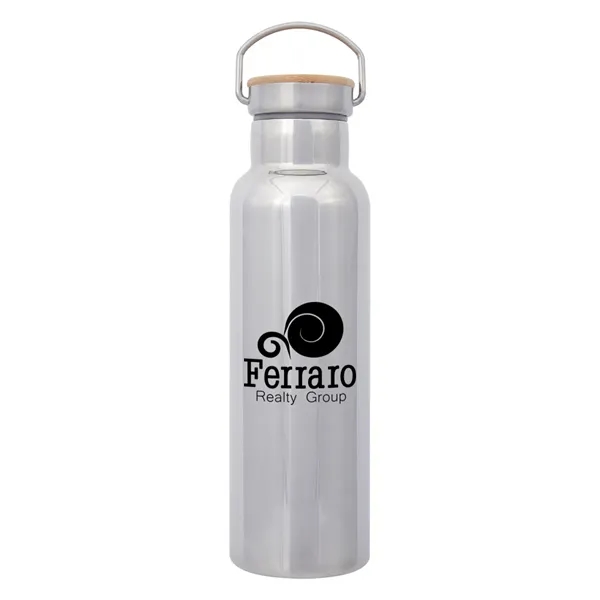 21 Oz. Shiny Liberty Stainless Steel Bottle With Bamboo Lid - Image 6