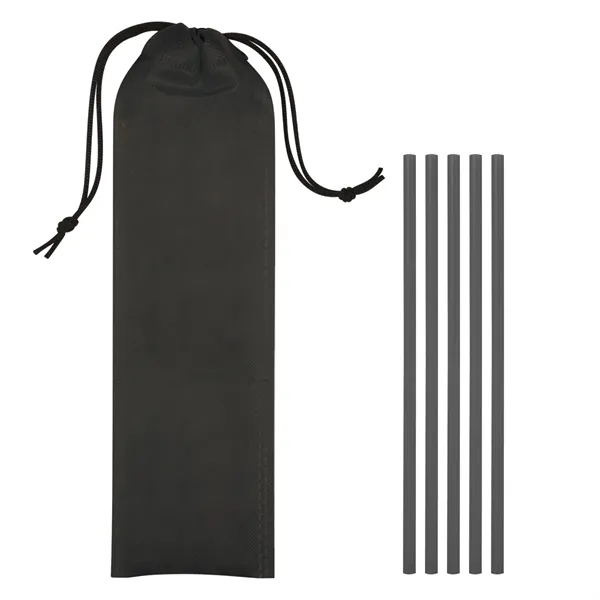 5-Pack On The Go Straws With Pouch - Image 7