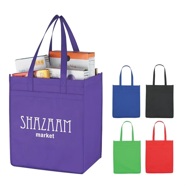 Non-Woven Market Shopper Tote Bag - Image 1