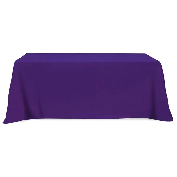 Flat Poly/Cotton 4-sided Table Cover - fits 8' table - Image 9