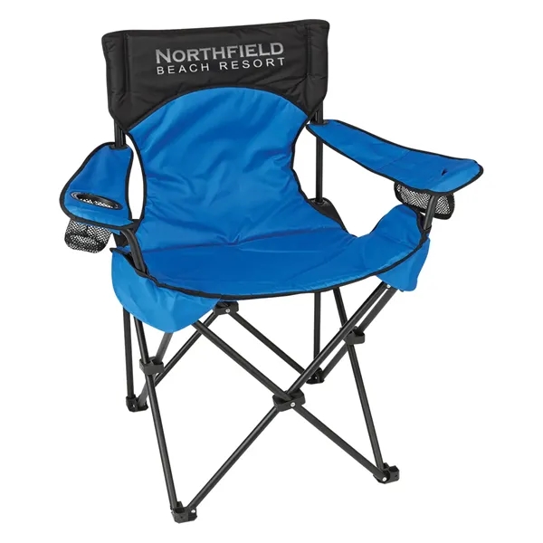 Deluxe Padded Folding Chair With Carrying Bag - Image 7