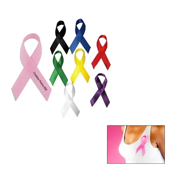Breast Cancer Ribbon Pin Sticker - Image 1