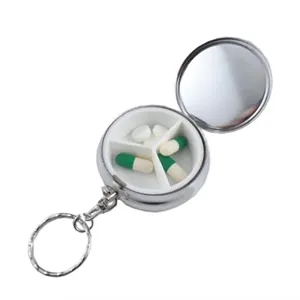 Pill Box Daily Keychain    