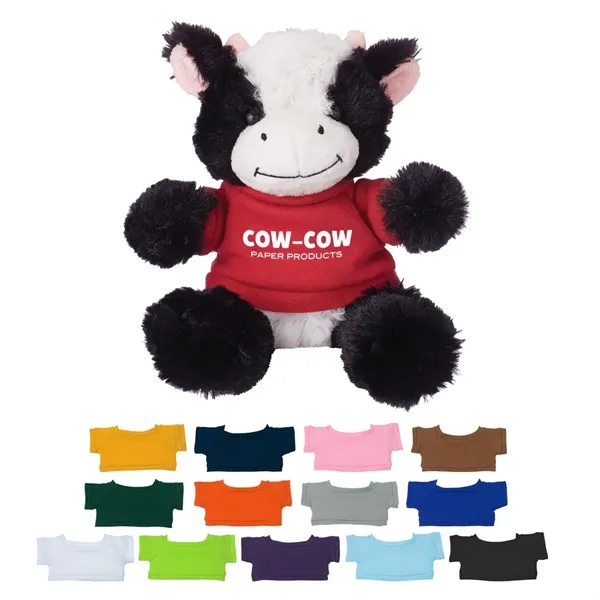 6" Cuddly Cow With Custom Box - Image 2