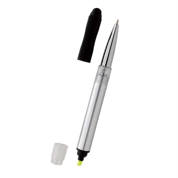 Illuminate 4-In-1 Highlighter Stylus Pen With LED - Image 6