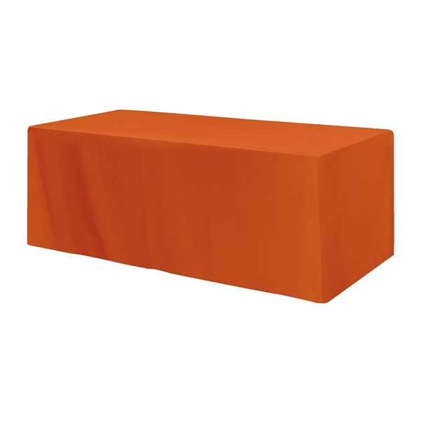 Fitted Poly/Cotton 3-sided Table Cover - fits 8' table - Image 8