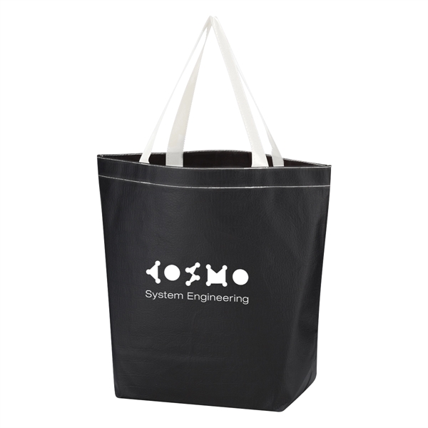 Non-Woven Leather-Look Tote Bag - Image 11